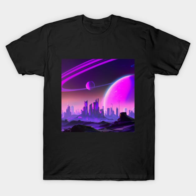 Alien City T-Shirt by ElectricPeacock